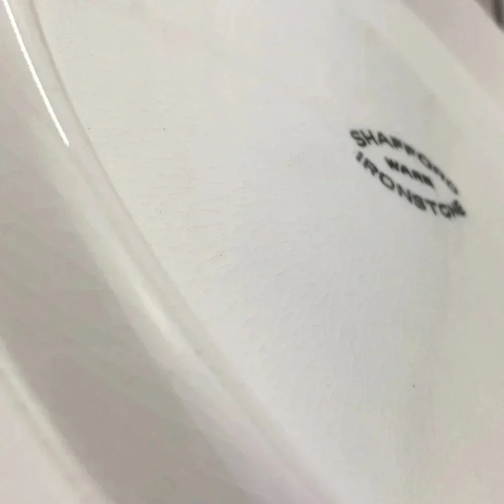vintage shafford ware ironstone cheese platter